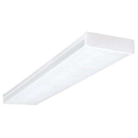 Nicor Lighting 4 ft. Dimmable LED Wraparound with Prismatic Acrylic Lens, White - 5000K ACW-20-4S-UNV-50K